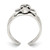 Image of Sterling Silver Antiqued Skull Toe Ring