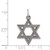 Image of Sterling Silver Antiqued Star Of David Pendant QC5949