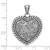 Image of Sterling Silver Antiqued Swirl Heart Pendant