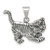 Image of Sterling Silver Antiqued Tiger Pendant
