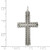 Image of Sterling Silver Antiqued, Textured & Brushed Latin Cross Pendant QC8263
