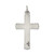 Image of Sterling Silver Antiqued, Textured & Brushed Latin Cross Pendant QC8263
