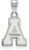 Image of Sterling Silver Appalachian State University Small Pendant by LogoArt (SS002APS)