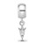 Image of Sterling Silver Arizona State University XSmall Dangle Bead Charm LogoArt SS022