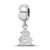 Image of Sterling Silver Arizona State University XSmall Dangle Bead Charm LogoArt SS034