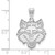 Image of Sterling Silver Arkansas State University Large Pendant by LogoArt (SS002ASU)