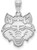 Image of Sterling Silver Arkansas State University Large Pendant by LogoArt (SS002ASU)
