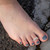 Image of Sterling Silver Artistic Elongated Heart Design Toe Ring