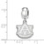 Image of Sterling Silver Auburn University Small Dangle Bead by LogoArt