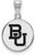 Image of Sterling Silver Baylor University Medium Enamel Disc Pendant by LogoArt