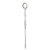 Image of Sterling Silver Budded Cross Pendant QC2880