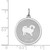 Sterling Silver Chow Dog Disc Charm