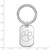 Image of Sterling Silver Clemson University Key Chain by LogoArt