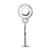 Image of Sterling Silver Clemson University Small Dangle Bead by LogoArt