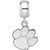 Image of Sterling Silver Clemson University Small Dangle Bead by LogoArt
