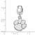 Image of Sterling Silver Clemson University Small Dangle Bead by LogoArt