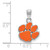 Image of Sterling Silver Clemson University Small Enamel Pendant by LogoArt