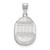 Sterling Silver Coastal Carolina University Large Crest Pendant by LogoArt