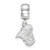 Image of Sterling Silver Coastal Carolina University Small Dangle Bead by LogoArt