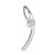 Image of Sterling Silver Cross with CZ Pendant QC7312