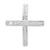 Image of Sterling Silver Cross with CZ Pendant QC7312