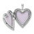 Image of Sterling Silver Crystal Double Hearts Heart Locket Pendant