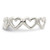 Sterling Silver Cut-out Hearts Toe Ring