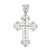Image of Sterling Silver CZ Budded Cross Pendant