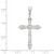 Image of Sterling Silver CZ Cross Pendant QC4307