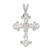 Image of Sterling Silver CZ Cross Pendant QC5293