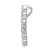 Image of Sterling Silver CZ Cross Pendant QC5311
