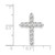 Image of Sterling Silver CZ Cross Pendant QC5311