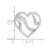 Image of Sterling Silver CZ Heart Pendant QC7464