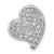 Image of Sterling Silver CZ Heart Pendant QP1357