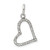 Image of Sterling Silver CZ Heart Pendant QP2706