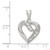 Image of Sterling Silver CZ Heart Pendant QP752