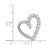 Image of Sterling Silver CZ Heart Pendant QP824