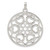 Image of Sterling Silver CZ Hearts Circle Pendant