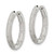Image of Sterling Silver CZ Hinged Hoop Earrings QE14613
