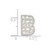 Image of Sterling Silver CZ Initial B Pendant