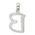 Image of Sterling Silver CZ Initial B Pendant QC6525B