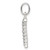 Image of Sterling Silver CZ Initial I Pendant QC6525I Image of Sterling Silver CZ Initial I Pendant QC6525I