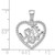 Image of Sterling Silver CZ Love Heart Pendant