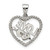 Image of Sterling Silver CZ Love Heart Pendant