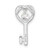 Image of Sterling Silver CZ Open Key Pendant Image of Sterling Silver CZ Open Key Pendant