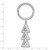 Image of Sterling Silver Delta Delta Delta Key Chain by LogoArt