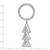 Sterling Silver Delta Delta Delta Key Chain by LogoArt