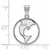 Image of Sterling Silver Delta Delta Delta Small Circle Pendant by LogoArt (SS041DDD)