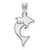 Sterling Silver Delta Delta Delta Small Pendant by LogoArt (SS035DDD)