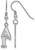 Image of Sterling Silver Delta Gamma Dangle Medium Earrings by LogoArt
